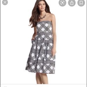 White House Black Market strapless dress